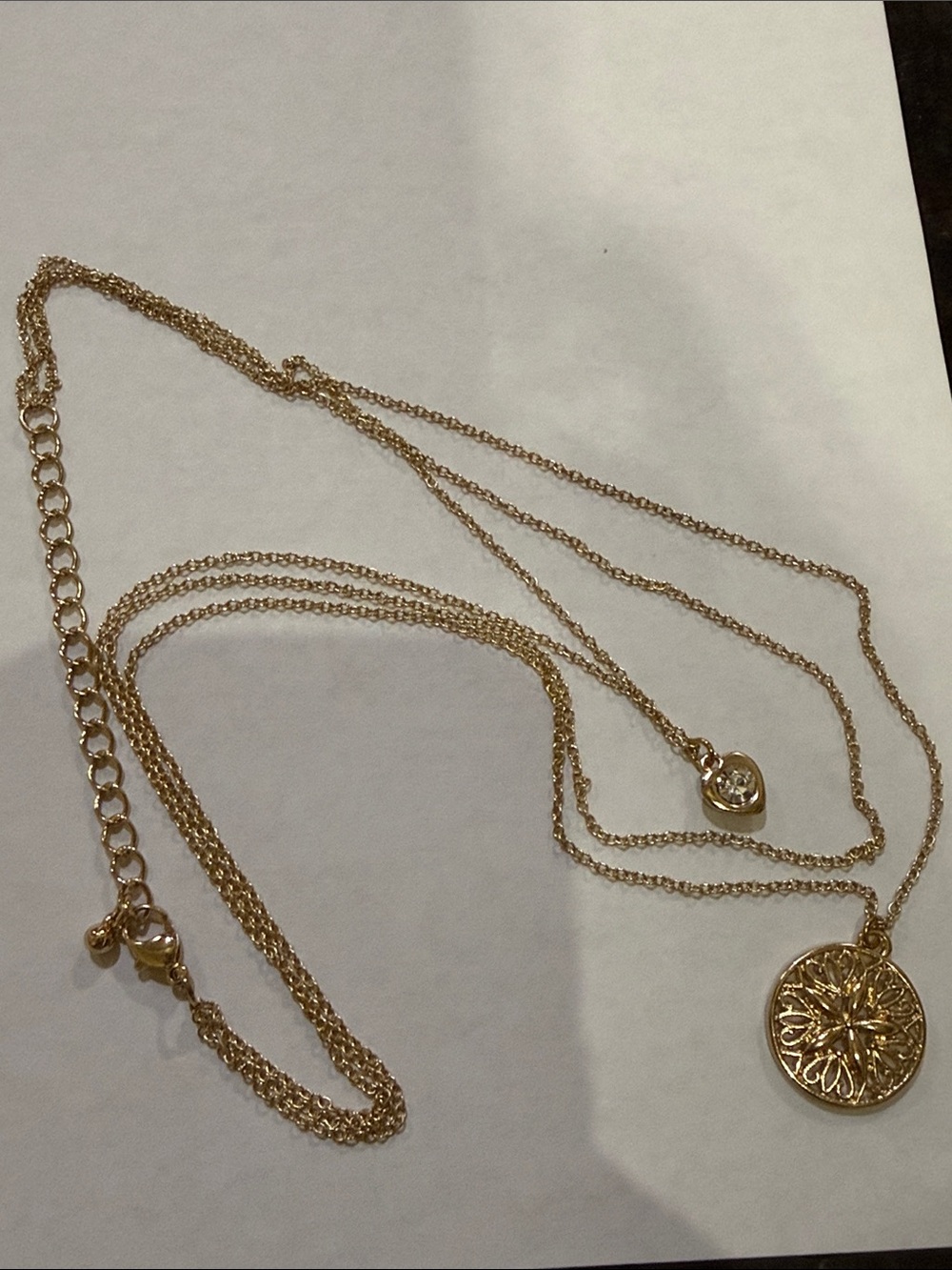 Gold Plated Layered Filigree Medallion Pendant Necklace Set from Anthropologie🔥🔥 - Picture 15 of 16